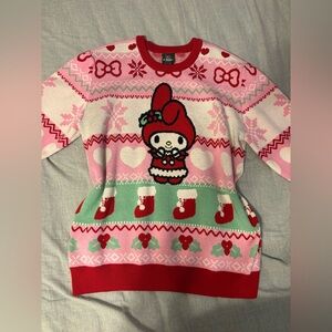 Sanrio Christmas My Melody Sweater - Red, Pink, and Green